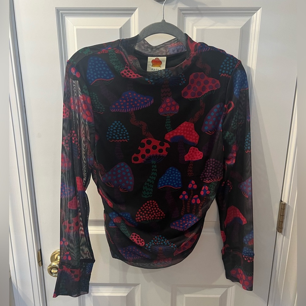 Farm Rio Mesh Turtleneck